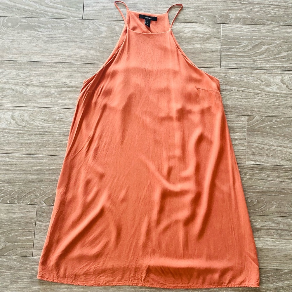 Coral Halter Dress
